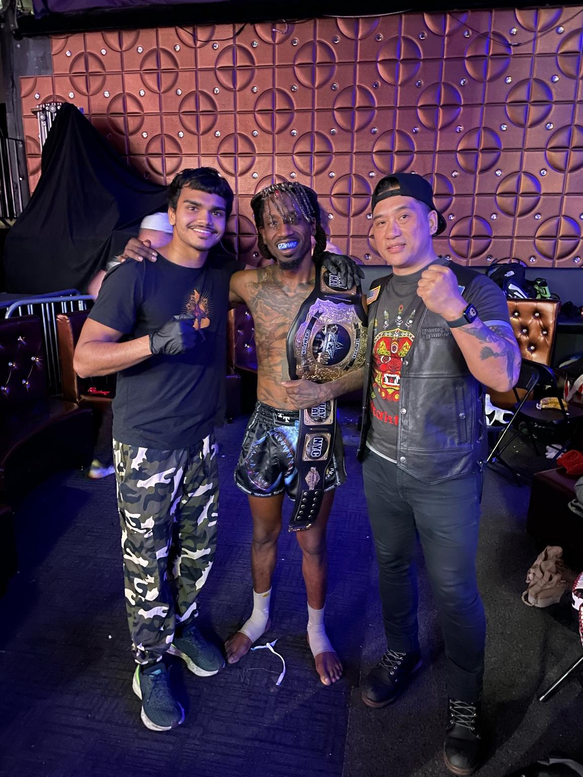 Post-fight belt